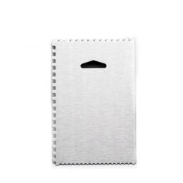Stainless Steel Scraper Cake Icing Smoother Four Sided Scraper Cake Decorating Comb Baking Tool  - Silver