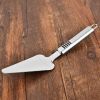 Triangular Spatula Stainless Steel with Serrated Edge has Hanging Loop Slicing for Cutting Cake Pizza Pie Pastry Dessert and Lasagna