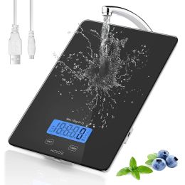 KOIOS Food Scale, 33lb/15Kg Digital Kitchen Scale for Food Ounces and Grams Cooking Baking - Black