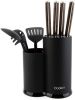 Cookit kitchen Universal Knife Block Holder without Knives, Detachable Knife Storage with Scissors Slot, Multi-function Knife Utensil Organizer