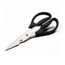Multifunctional household stainless steel scissors - silver + black