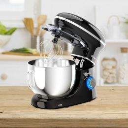 6.3 Quart Tilt-Head Food Stand Mixer 6 Speed 660W - black