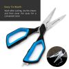 Cookit Kitchen Shears Heavy Duty Stainless Steel Chef Shears Utility Come Apart Food Shears for Chicken Poultry Fish Meat Vegetables - Black