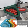 Household Sink Hanging Fruit And Vegetable Filter Water Drain Basket Kitchen Dry And Wet Separation Swan Drain Basket XH - Yellow - 2PCS