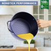 Induction Saucepan with Lid 24cm/2.2L Stock Pots Non Stick Saucepan, Aluminum Ceramic Coating Cooking Pot/PFOA Free, Suitable for All Hobs Types RT