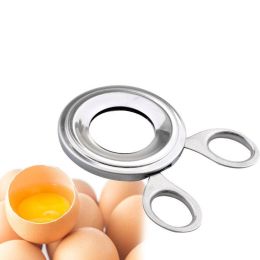 Stainless Steel Boiled Egg Cutter Eggshell Scissors Cutter Egg Clipper Novelty Advanced Kitchen Tools - silver