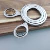 Stainless Steel Boiled Egg Cutter Eggshell Scissors Cutter Egg Clipper Novelty Advanced Kitchen Tools - silver