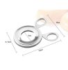 Stainless Steel Boiled Egg Cutter Eggshell Scissors Cutter Egg Clipper Novelty Advanced Kitchen Tools - silver