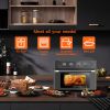Air Fryer Toaster Oven 24 Quart-7-In-1 Convection Oven, Roast, Toast, Broil & Bake Function-Kitchen Appliances for Cooking Chicken, Steak & Pizza