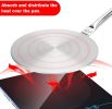 7.5In Heat Diffuser Simmer Ring Plate, Stainless Steel Induction Adapter Plate for Gas Stove Glass Cooktop Converter, Flame Guard Induction Hob Pans