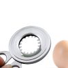 Stainless Steel Boiled Egg Cutter Eggshell Scissors Cutter Egg Clipper Novelty Advanced Kitchen Tools - silver