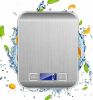 Kitchen Scale Digital Food Scales Bascula Electronic Cooking Scale Weight Touch Screen Glass Top Diet 5kg/11Lbs Accuracy 5 Core K 53 - Silver