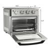 19 Qt Dehydrate Convection Air Fryer Toaster Oven with 5 Accessories - SLIVER
