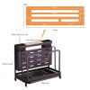 Kitchen Multifunctional Storage Rack with Drip Tray Cutting Board frame Tableware Cutlery Rack Flatware Caddy Pot Cover Lid Frame