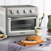 19 Qt Dehydrate Convection Air Fryer Toaster Oven with 5 Accessories - SLIVER