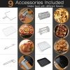 13.7 Quart(13L) Air Oven with Touch Screen and 8 Presets - black