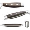 Kitchen Cutting Tool Block Set homgeek 8 Pieces  with Sharpener German 1.4116 Stainless Steel Blade Pakka Wood Handle and Kitchen Scissors
