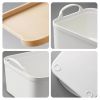 5-Pack Lided Plastic Storage Bins Basket Box Drawer Organizer Kitchen Container - 3*S + 2*M