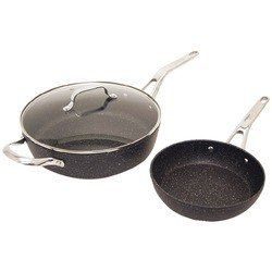 The Rock By Starrit The Rock By Starfrit 3-piece Cookware Set With Riveted Cast Stainless Steel Handles - RA46497