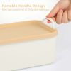 5-Pack Lided Plastic Storage Bins Basket Box Drawer Organizer Kitchen Container - 1*L + 4*S