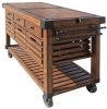 ACME Kaif Kitchen Cart, Distressed Chestnut YF - 98184