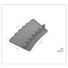 Silicone Multiple Utensil Rest Kitchen Spoon Holder with Drip Pad for Spoons Ladles Tongs Gray RT - Gray