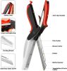 Clever Cutter 6 in 1 Kitchen Scissors Knife Food Cutter Chopper w/ Cutting Board - Stainless