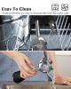 Homgeek 500W 2-in-1 Hand Blender with Whisk, Stick Blender with 6 Adjustable Speeds and Turbo Function - as pic