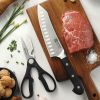 Kitchen 2Pcs Stainless steel Chef Scissor Knife Set - Black - Kitchen Surpplice