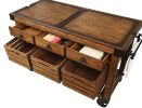 ACME Kaif Kitchen Cart, Distressed Chestnut YF - 98184