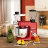 3-in-1 Multi-functional 6-speed Tilt-head Food Stand Mixer - red