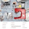 3-in-1 Multi-functional 6-speed Tilt-head Food Stand Mixer - red