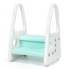 Kids Step Stool Learning Helper with Armrest for Kitchen Toilet Potty Training
 - blue