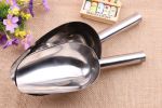 Multipurpose 2 PCS Stainless Steel Small and Large Ice Scooper for Freezer Ice Machine Maker, Candy Scoop, Flour Spoon Shove, Ice Cream Scoop 2-PC