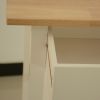 Mobile Kitchen Island & Kitchen Cart, w/ Two Lockable Wheels, Design to Display Foods & Utensil Clearly, One Big Drawer to store Kitchen Ware.