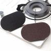 Emery Sponge Brush Eraser Scrub Handle Grip Sink Pot Bowl Kitchen Cleaning Tool - Black