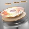 ASD, Three-layer multi-bottom stainless steel steamer, Heightened, Large capacity, No smell, Easy to store, 32cm - Silver