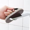 Emery Sponge Brush Eraser Scrub Handle Grip Sink Pot Bowl Kitchen Cleaning Tool - Black