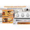 10QT Convection Air Fryer Oven Warm, Broil, Toast, Bake, Air Fry, Oil-Free, Stainless Steel - silver - Kitchen Appliances