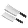 Shibazizuo, Dianrui triple steel double knife suit(Bone Chopper+kitchen knife), not easy to rust, durable - Black