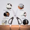 Cookit 15 Piece Knife Sets with Block for Kitchen Chef Knife Stainless Steel Knives Set Serrated Steak Knives with Manual Sharpener Knife