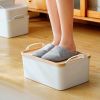 5-Pack Lided Plastic Storage Bins Basket Box Drawer Organizer Kitchen Container - 1*L + 4*S