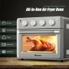 19 Qt Dehydrate Convection Air Fryer Toaster Oven with 5 Accessories - SLIVER