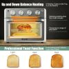 19 Qt Dehydrate Convection Air Fryer Toaster Oven with 5 Accessories - SLIVER