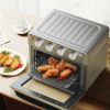 19 Qt Dehydrate Convection Air Fryer Toaster Oven with 5 Accessories - SLIVER
