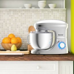 6.3 Quart Tilt-Head Food Stand Mixer 6 Speed 660W - SLIVER