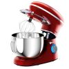 6.3 Quart Tilt-Head Food Stand Mixer 6 Speed 660W - red