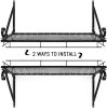 Pots and Pan Rack, Decorative Wall Mounted Storage Hanging Rack, Multipurpose Wrought-Iron shelf Organizer for Kitchen Cookware, Utensils, Pans