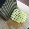 Potato Wave Knife Vegetable Planer Stainless Steel Stripe Cutting Equipment, Rolling Cutter, Wave Slicer Kitchen Accessories Gadget Tools
