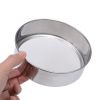 Stainless Steel Mesh Flour Sifting Sifter Sieve Strainer Baking Kitchen Tool - Silver